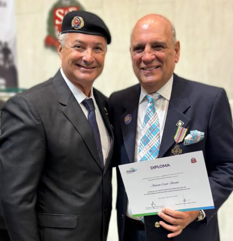 Cesar Romão recebe medalha da Constituição em sessão solene na Alesp – SP